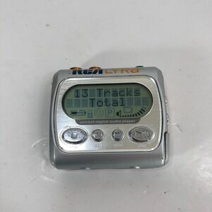 2003 RCA Lyra RD1021 128MB Pocket Digital MP3 Player WORKS‎ TESTED Orange Silver